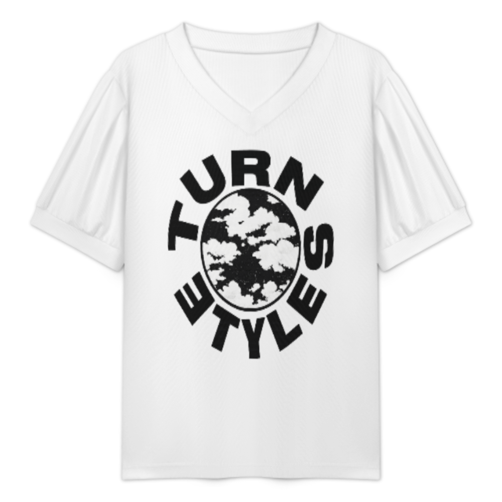 Turn Style Graphic Tee, Cloud Circle Streetwear Shirt, Minimalist Urban Fashion Top, Modern Aesthetic Graphic Tee, Casual Trendy Statement Shirt(z596)