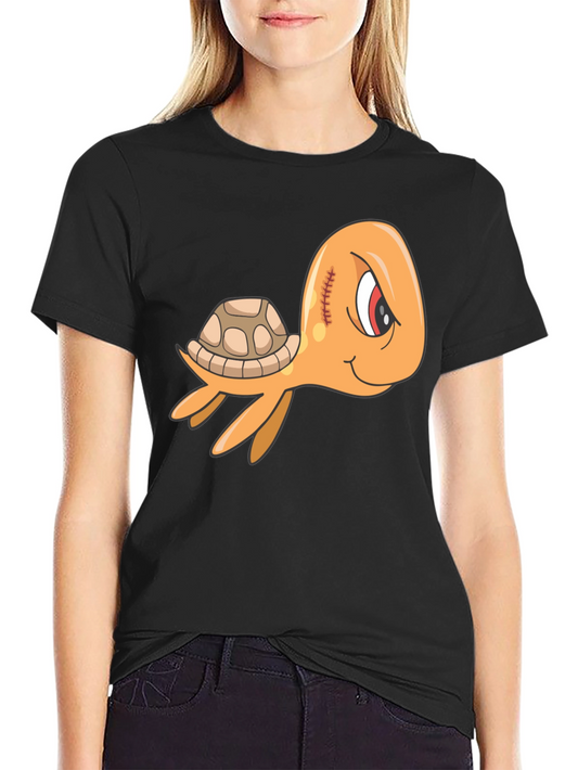 Cool Turtle Graphic Tee - Mens Black T-Shirt