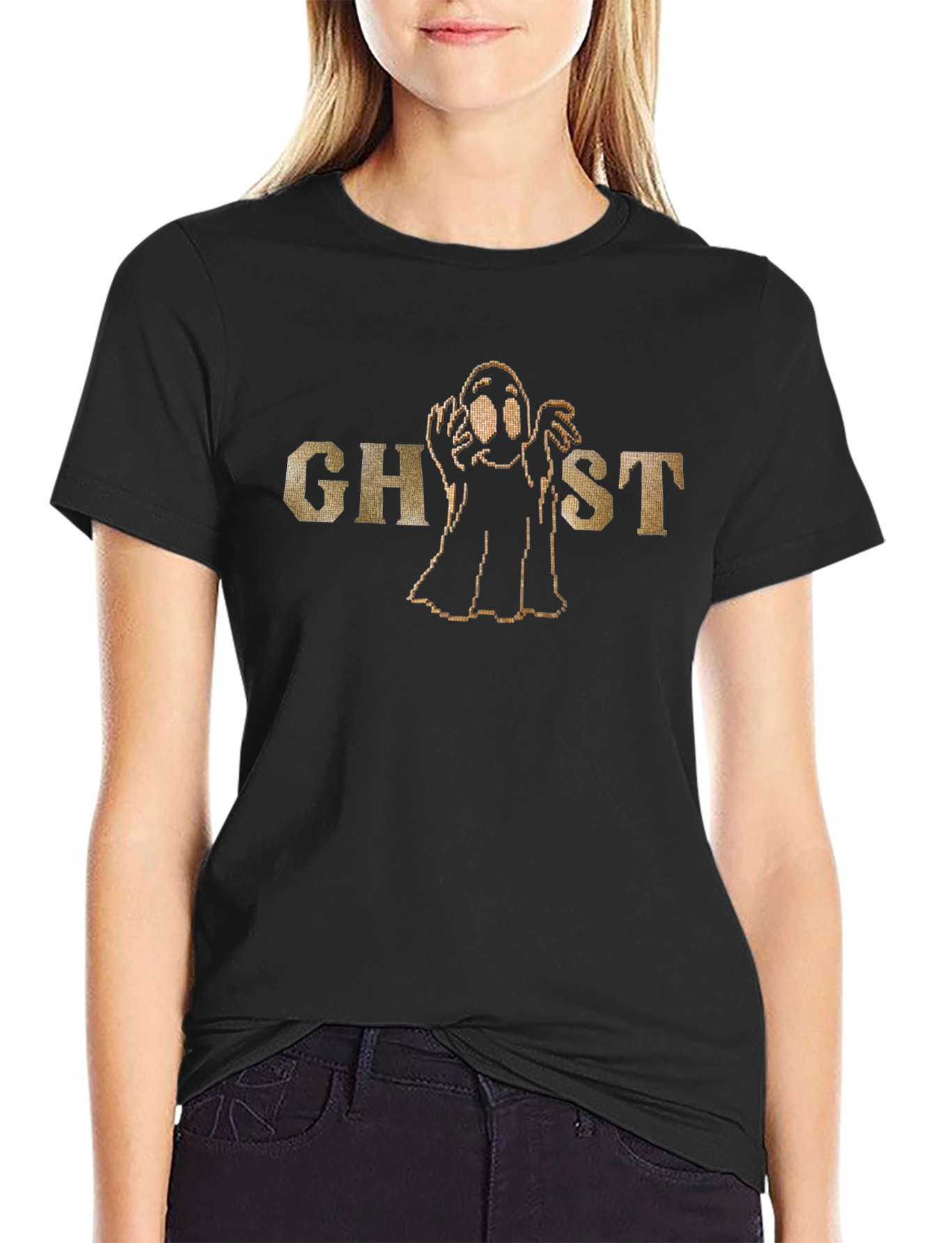 Spooky Season Ghost Graphic T-Shirt - Soft Cotton Tee