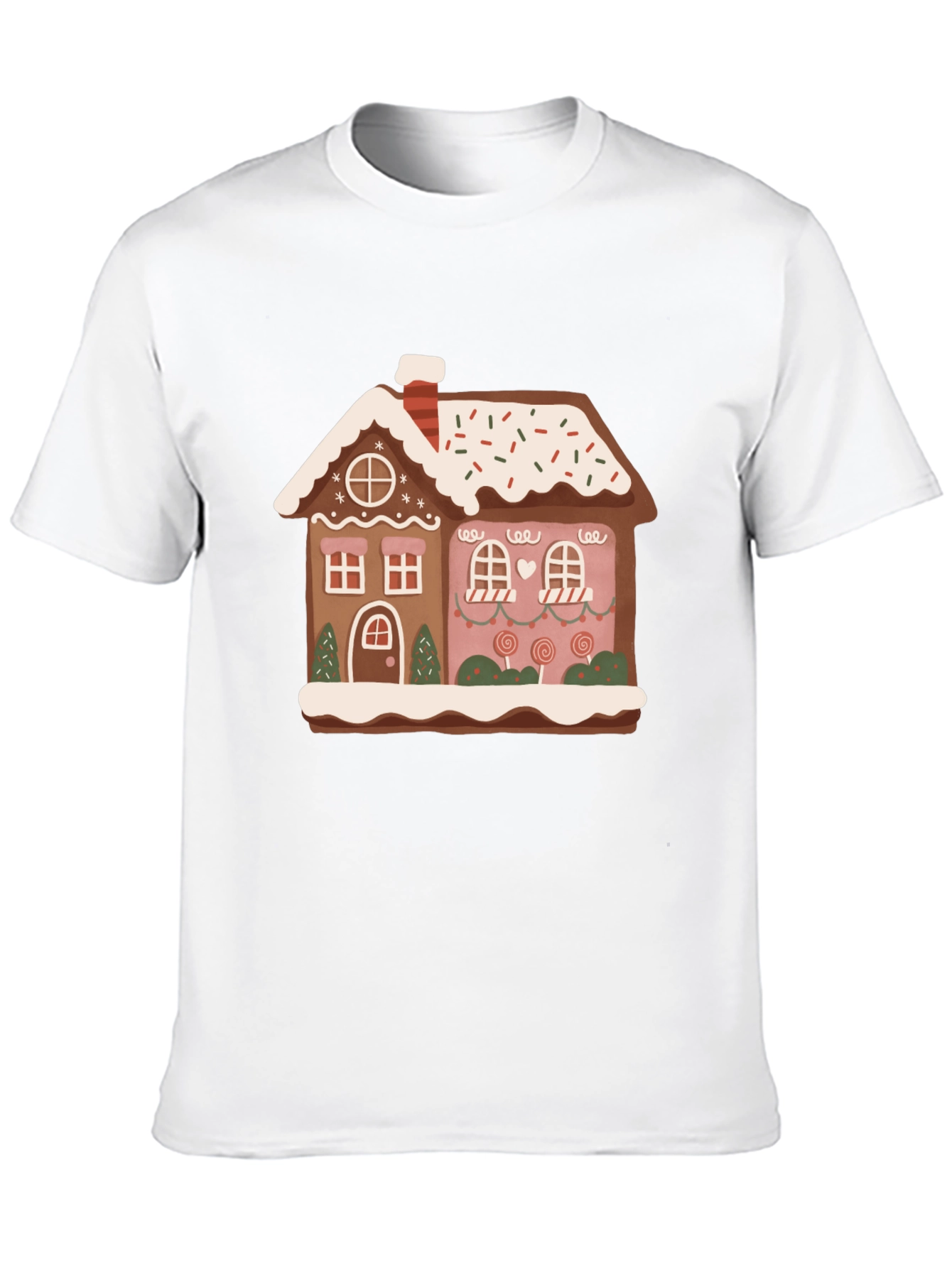Festive Gingerbread House Graphic Tee