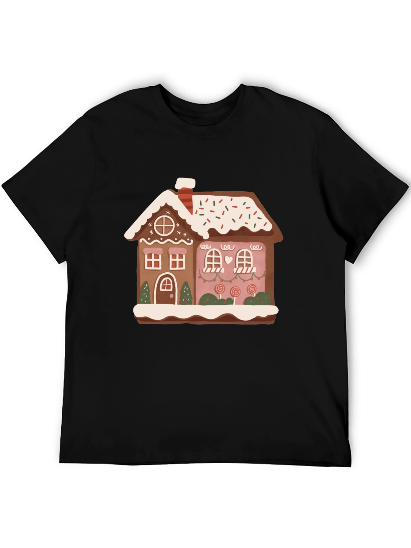 Festive Gingerbread House Graphic Tee