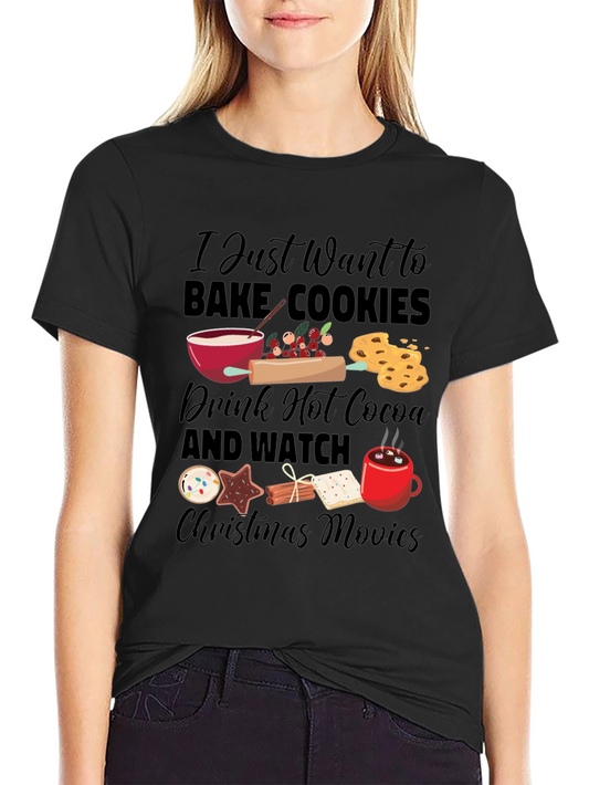 Holiday Baking Christmas Movie T-Shirt