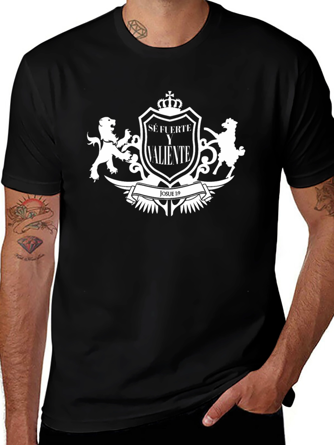 Be Strong & Courageous Tee - Christian Graphic T-Shirt