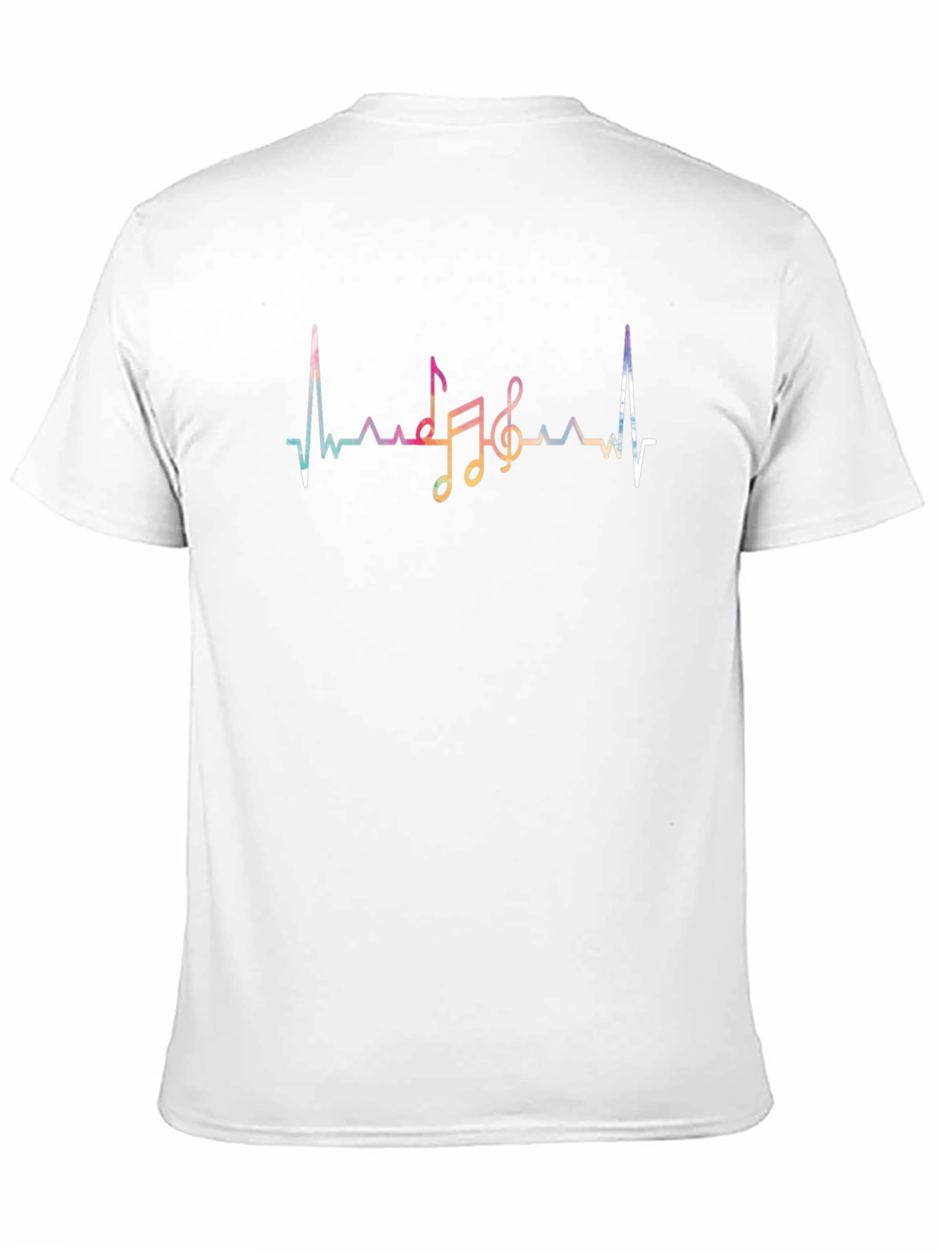 Music Heartbeat Graphic Tee - Black