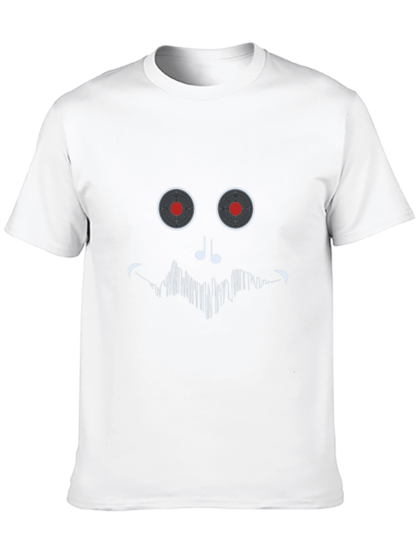 Vinyl Record Face Black T-Shirt
