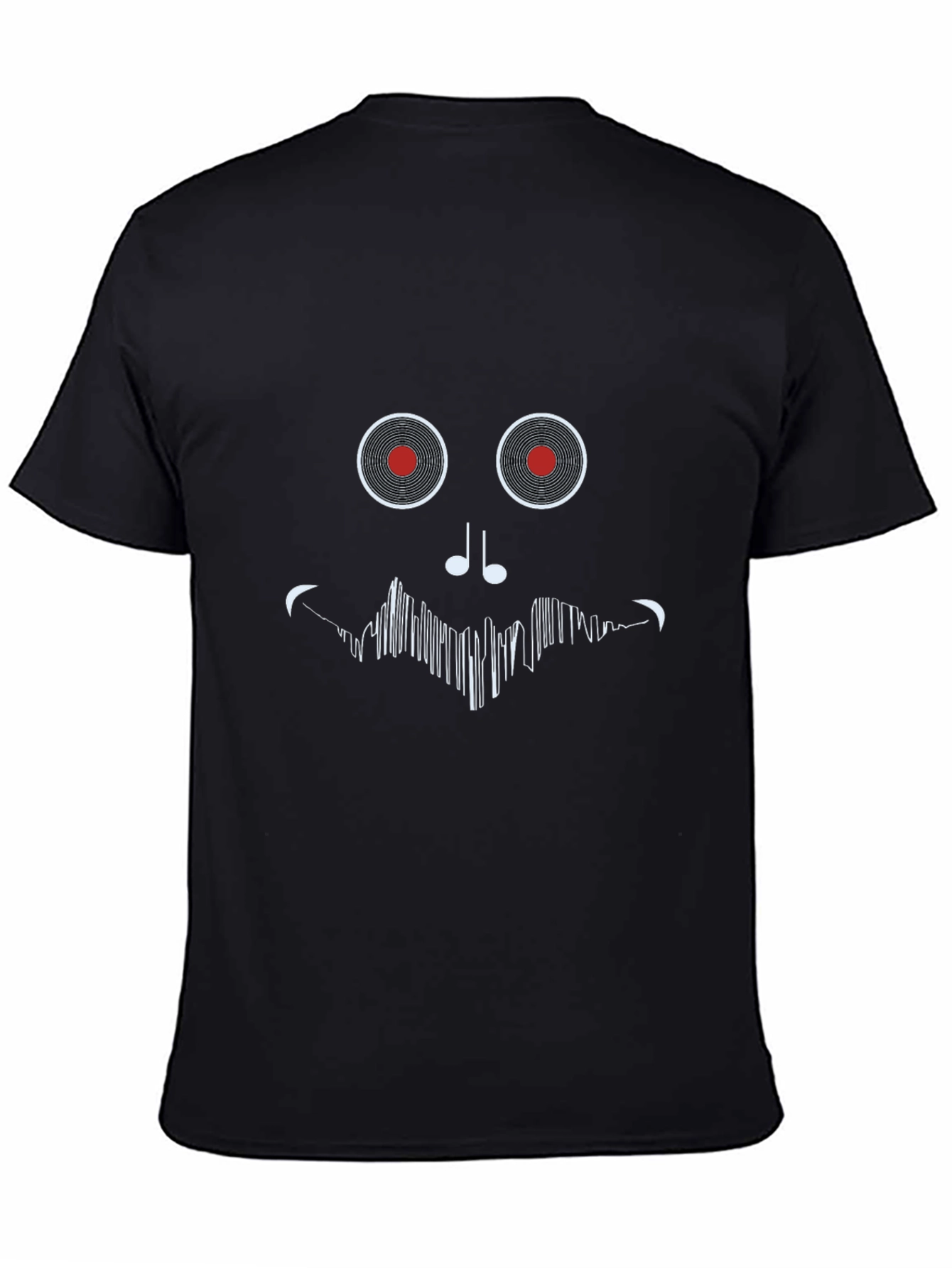 Vinyl Record Face Black T-Shirt