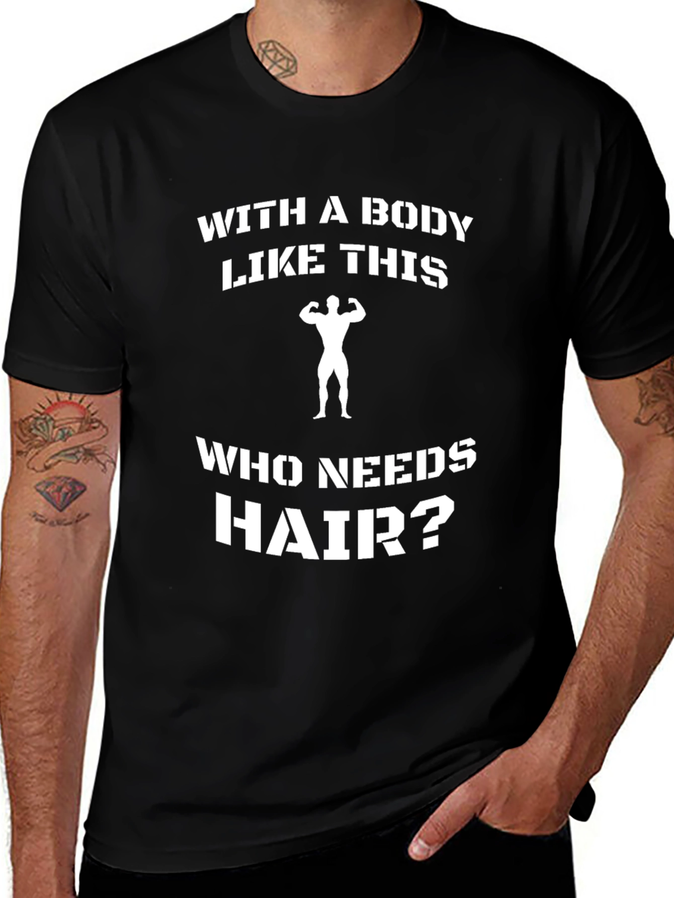 Funny Baldness Gym Workout T-Shirt