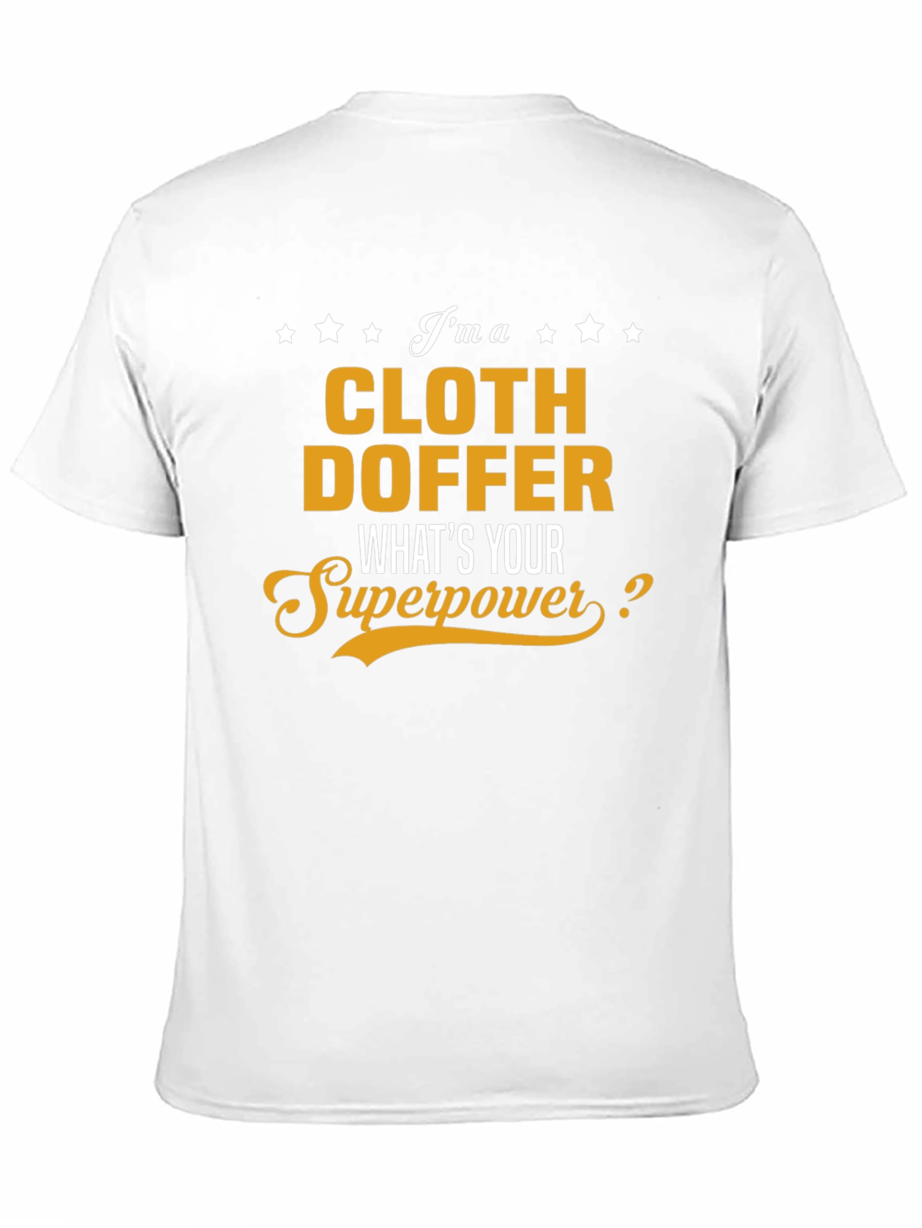 Cloth Doffer Superpower T-Shirt - Black