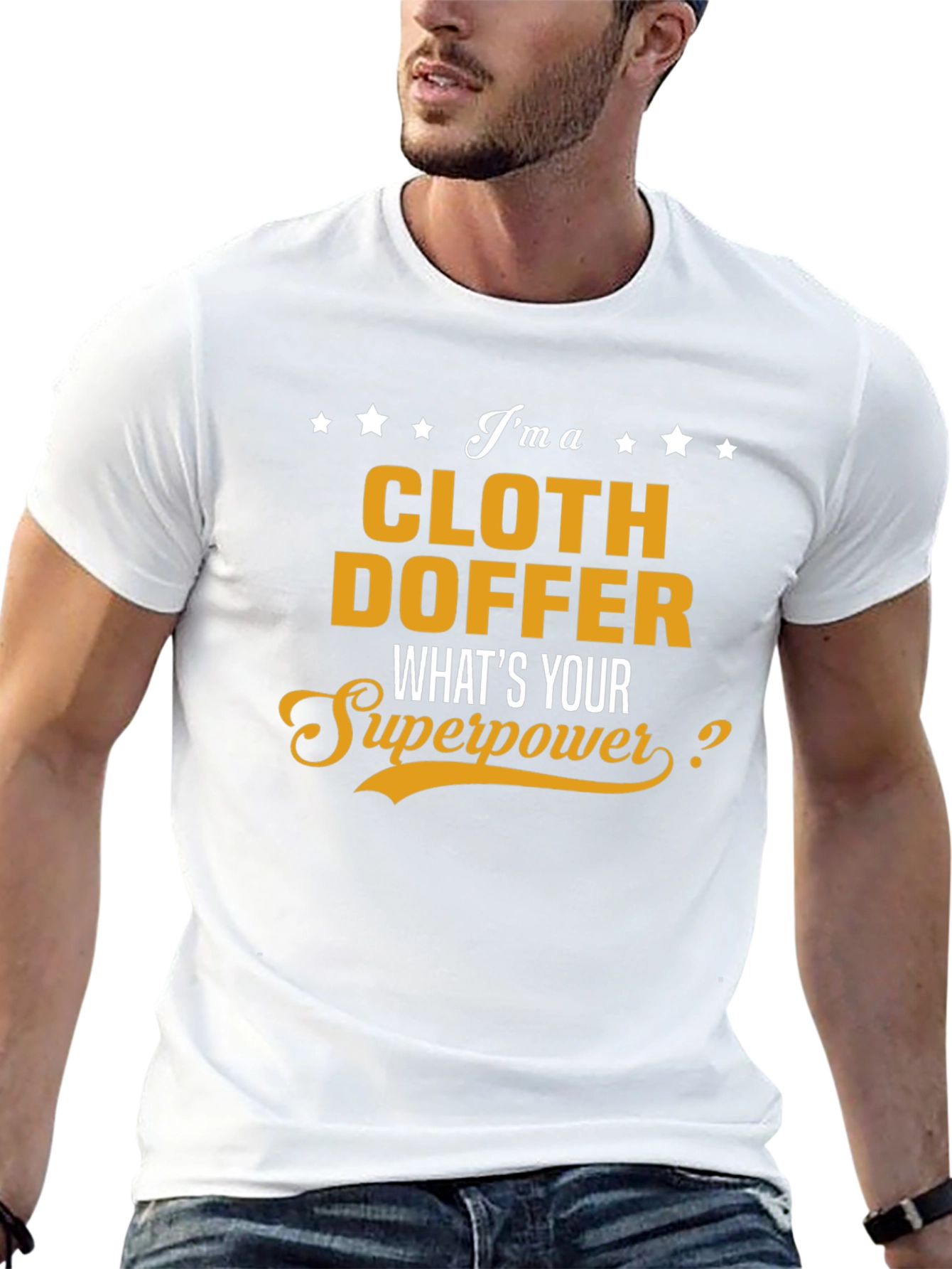 Cloth Doffer Superpower T-Shirt - Black