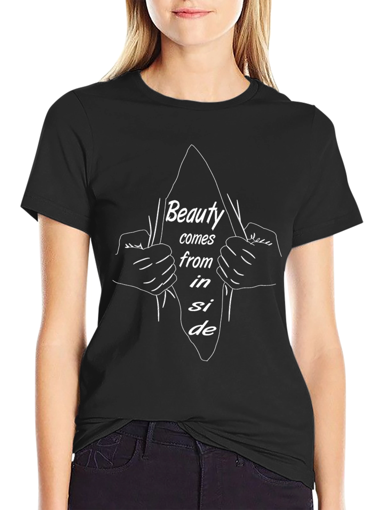 Beauty Inside T-Shirt - Stylish Graphic Tee