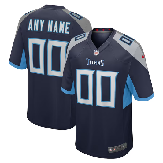 Custom Tennessee Titans Navy Jerseys