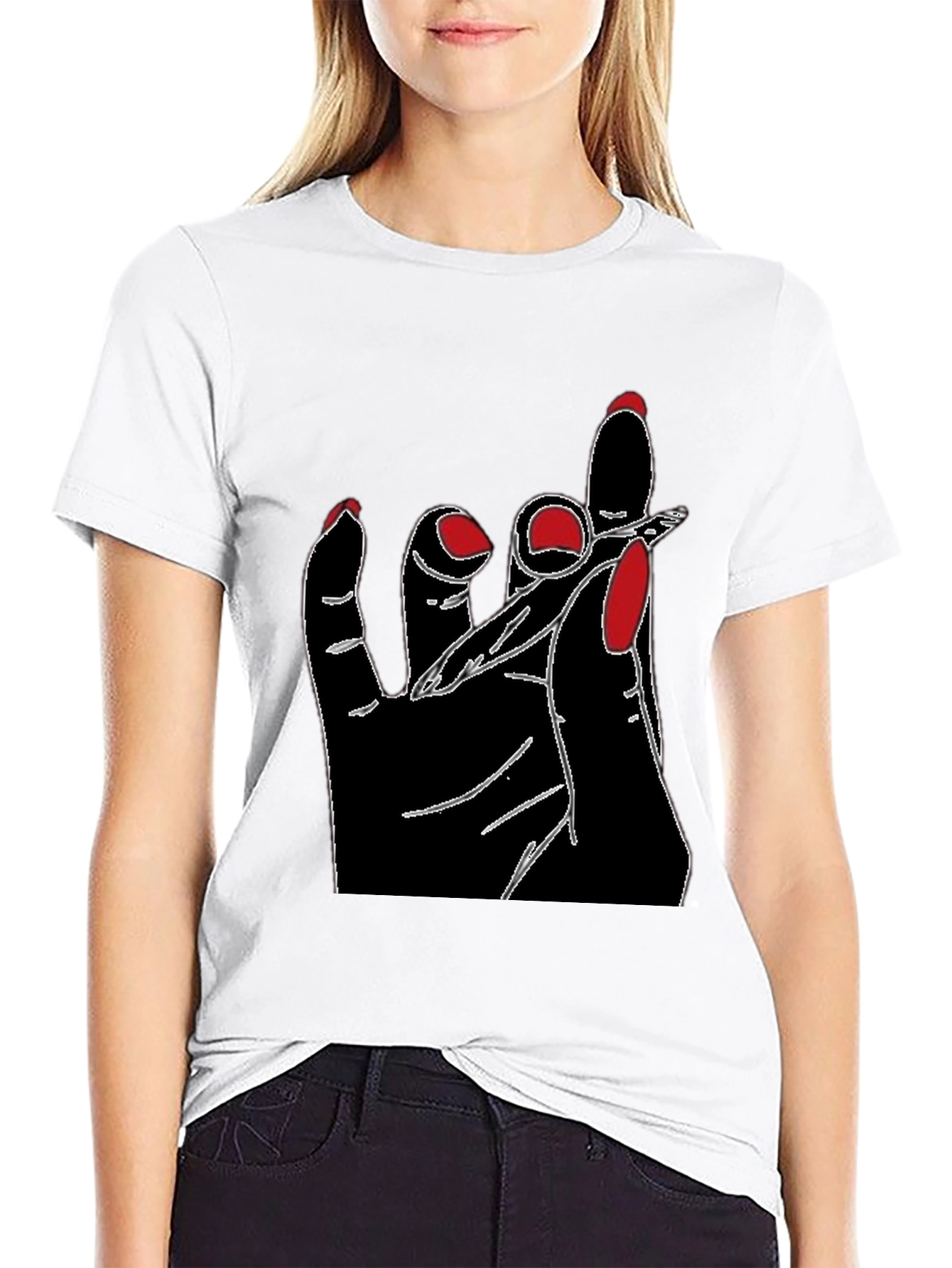 Hand Holding Joint Graphic T-Shirt