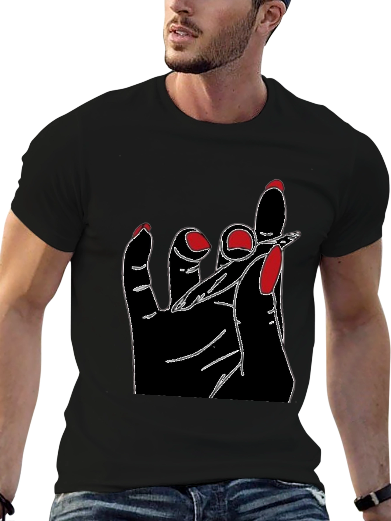 Hand Holding Joint Graphic T-Shirt