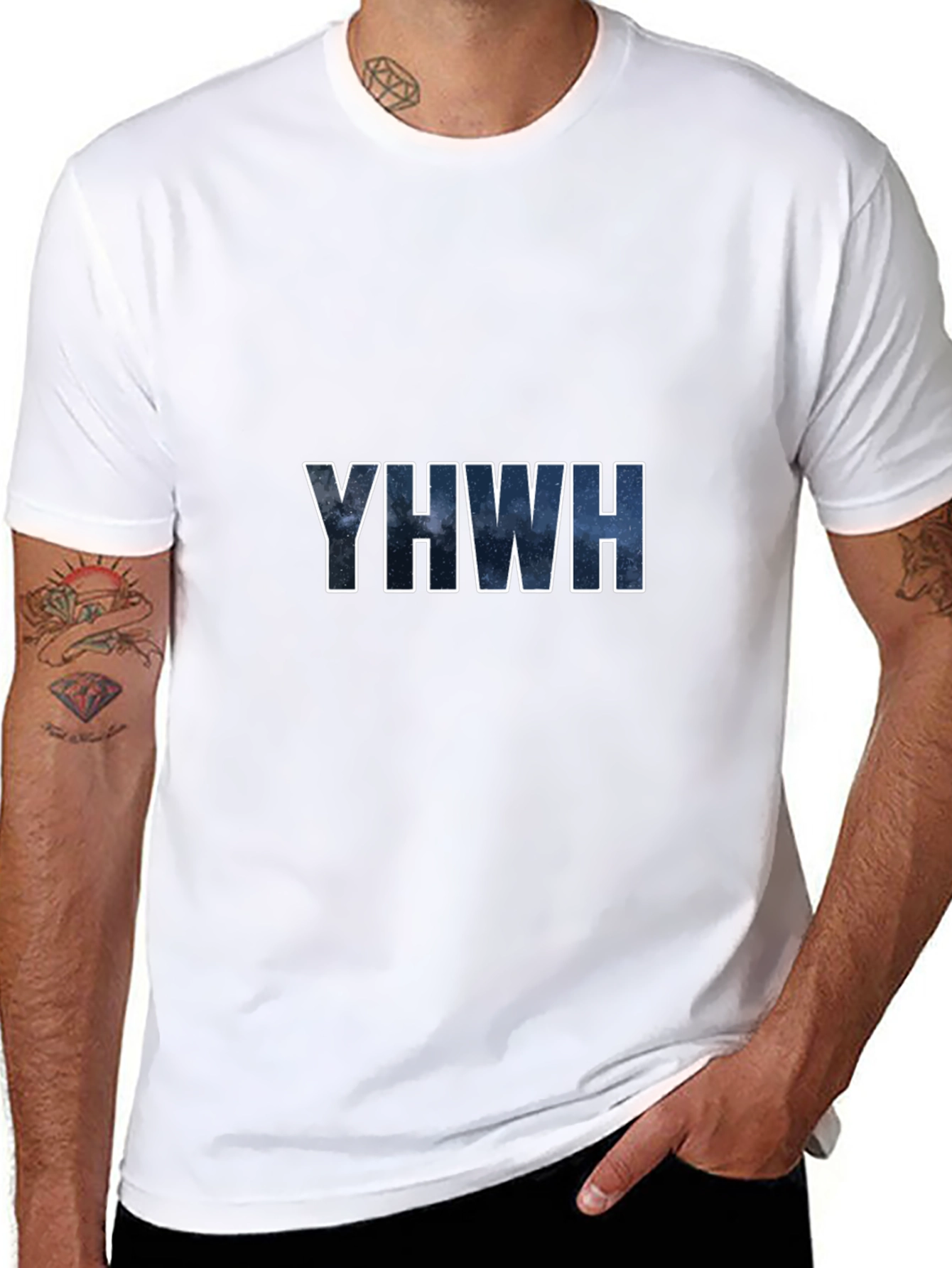 YWHW Graphic Tee - Stylish Cotton Blend Comfort