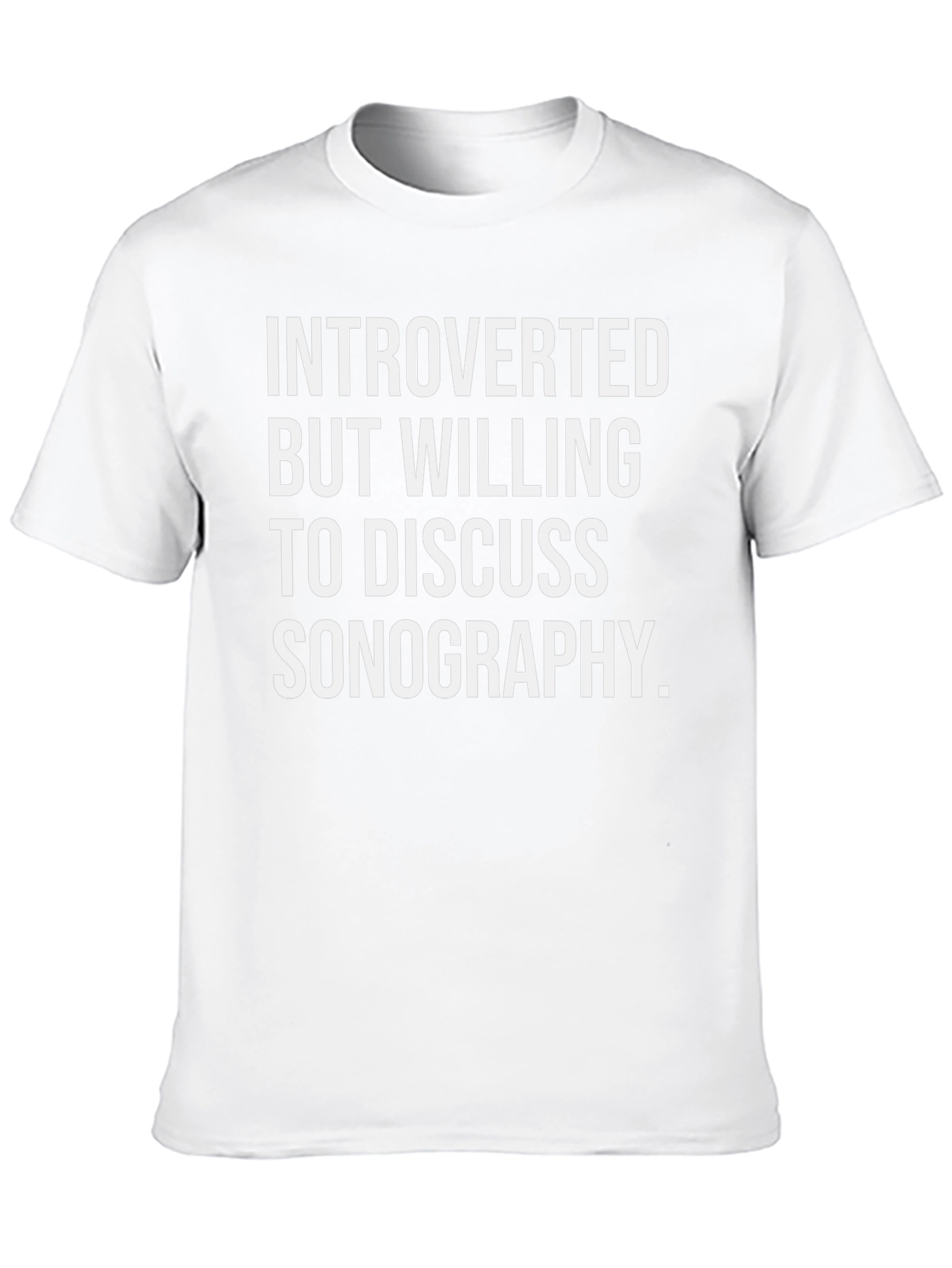 Introverted Sonography T-Shirt - Black Graphic Tee
