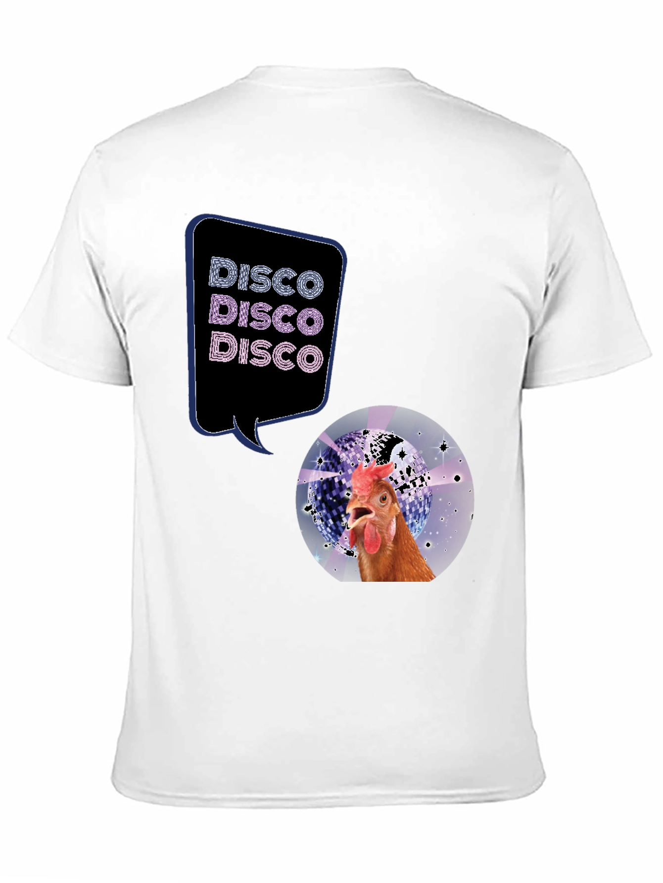 Disco Chicken Graphic Tee - Funny & Unique
