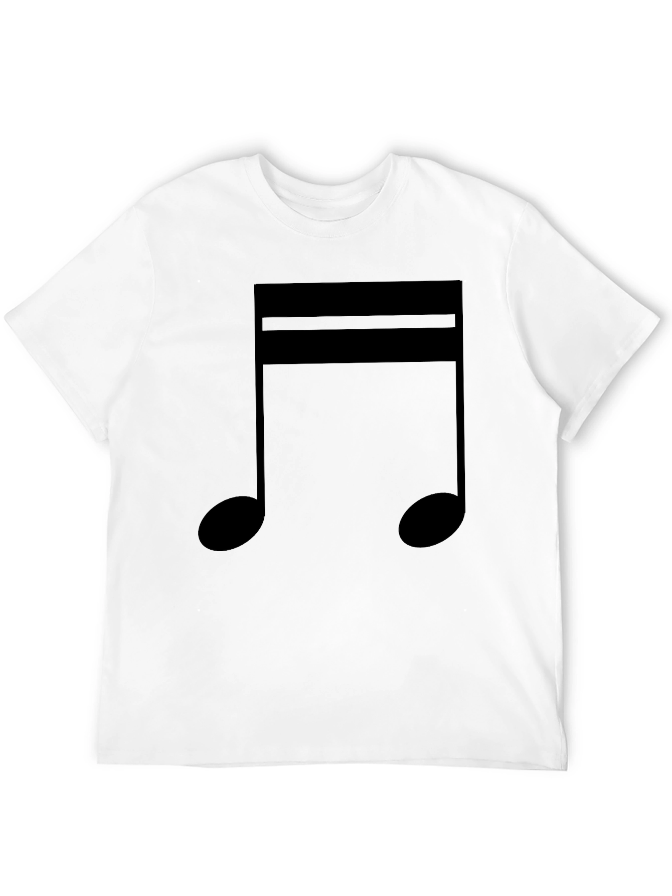 Musical Eighth Note Black T-Shirt