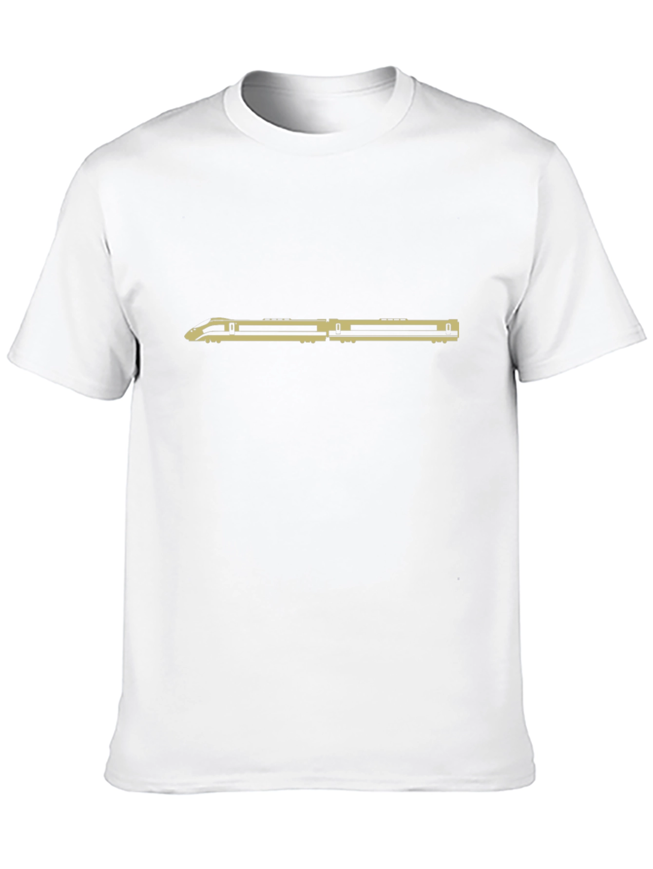 Train Graphic Tee - Black Cotton T-Shirt