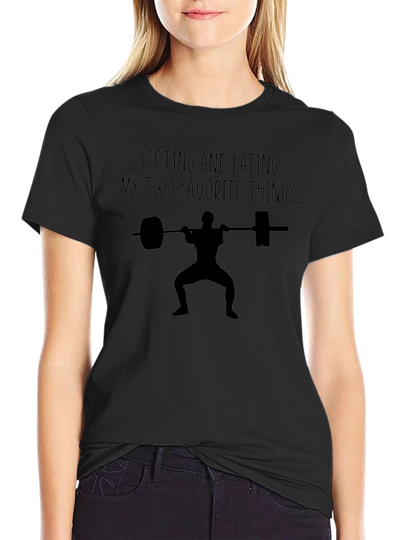 Lifting and Eating Funny Gym T-Shirt
