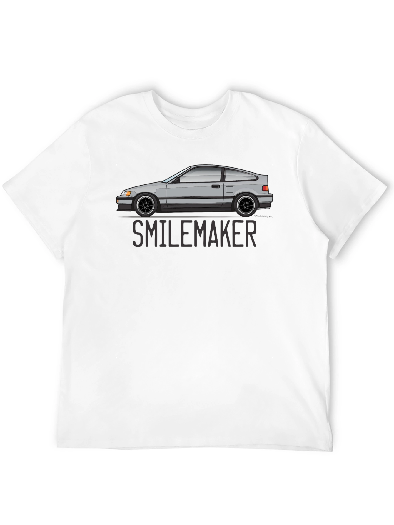 Smilemaker Car Graphic T-Shirt - Black