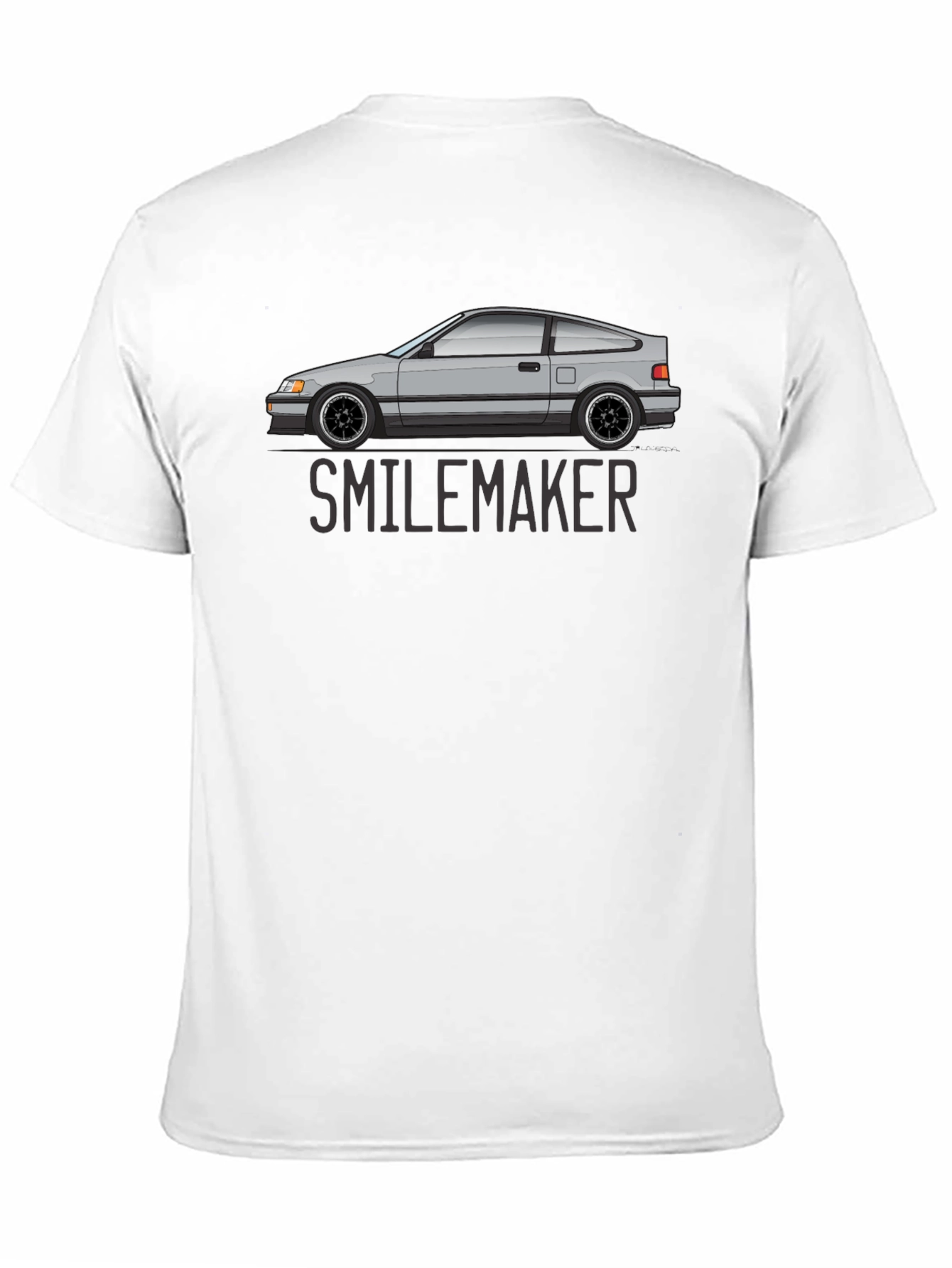 Smilemaker Car Graphic T-Shirt - Black