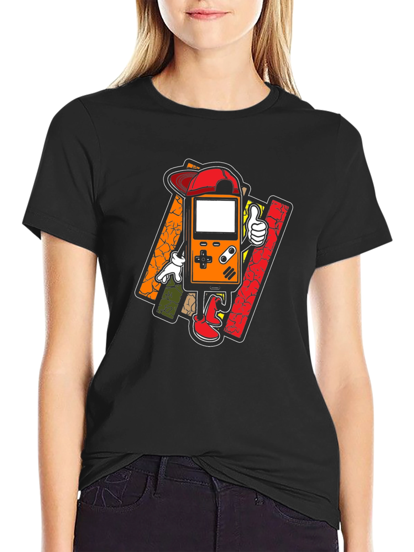 Retro Gamer Graphic Tee - Cool Cartoon Console