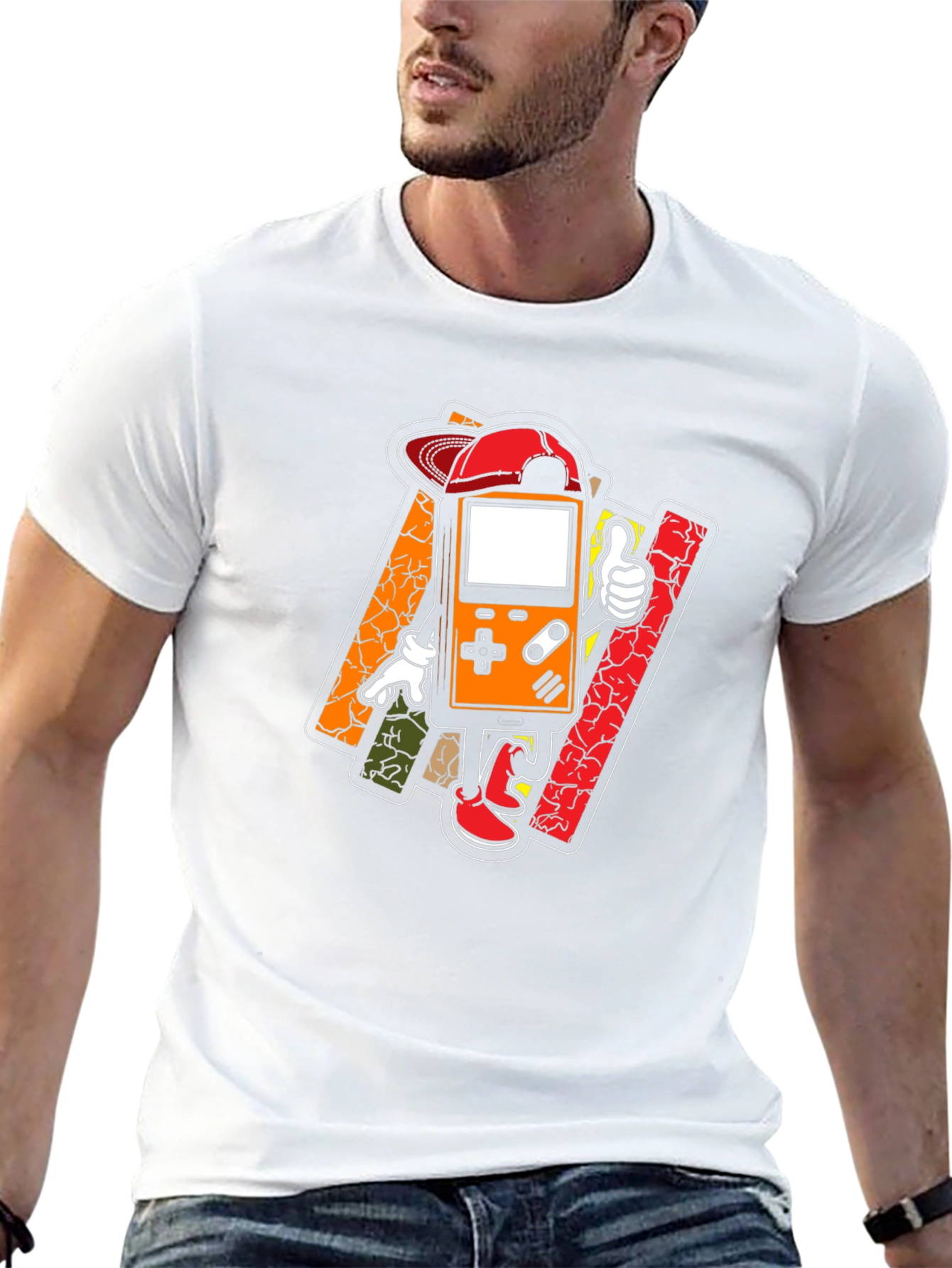 Retro Gamer Graphic Tee - Cool Cartoon Console