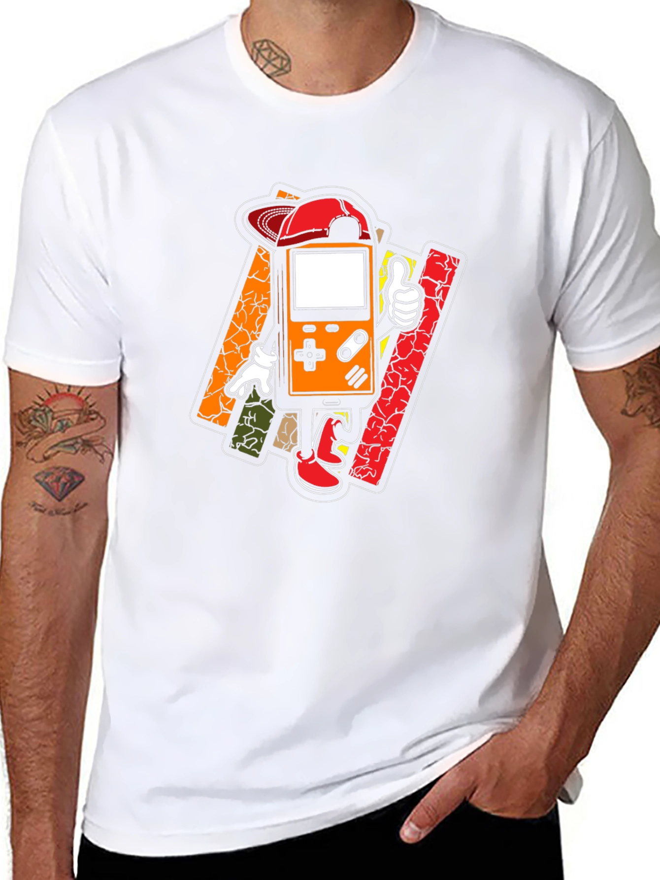 Retro Gamer Graphic Tee - Cool Cartoon Console