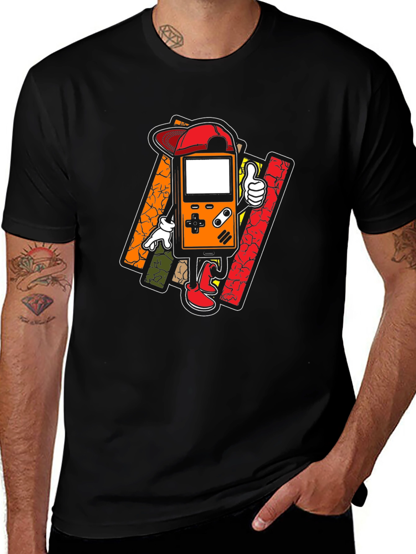 Retro Gamer Graphic Tee - Cool Cartoon Console