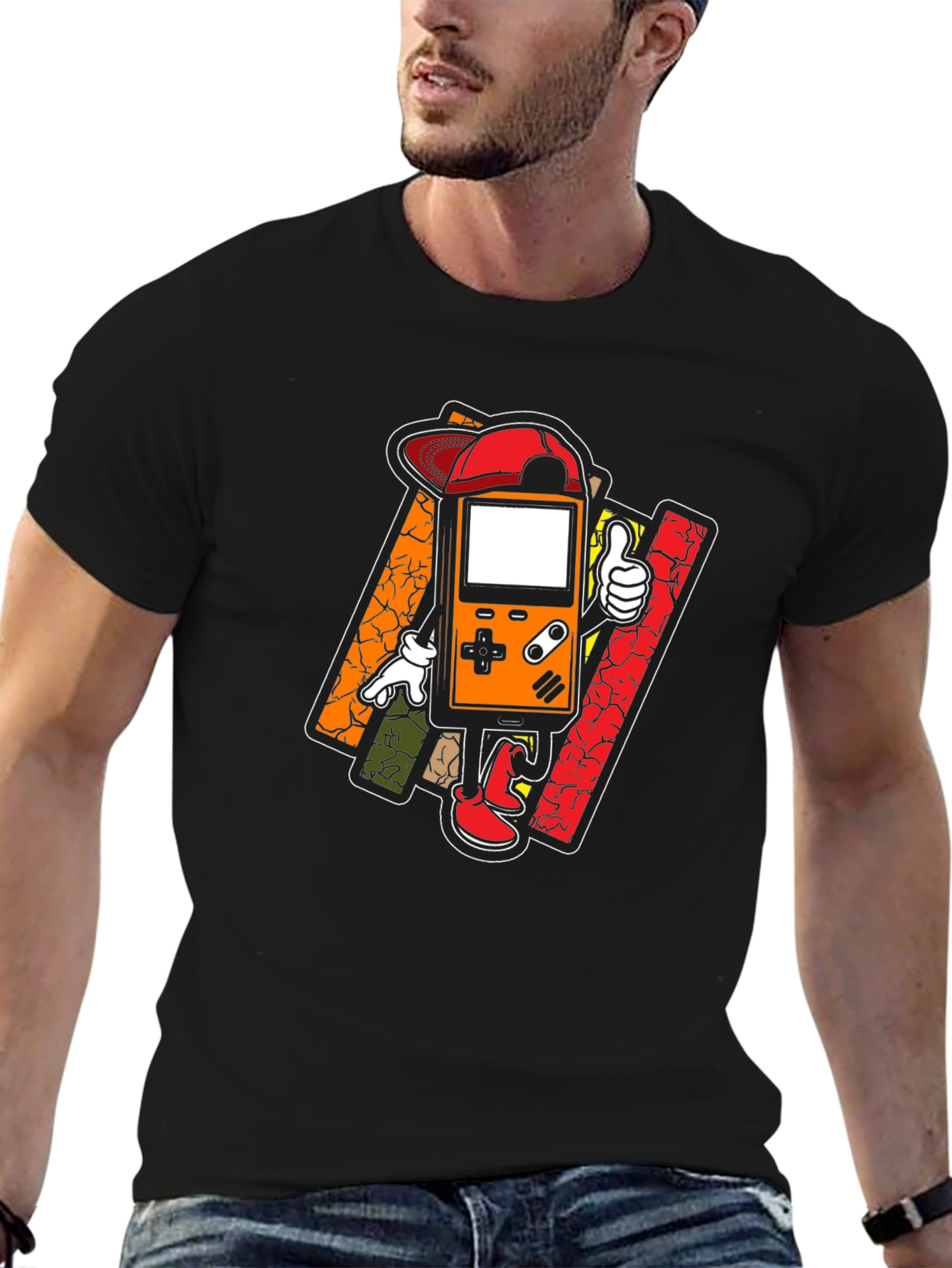 Retro Gamer Graphic Tee - Cool Cartoon Console