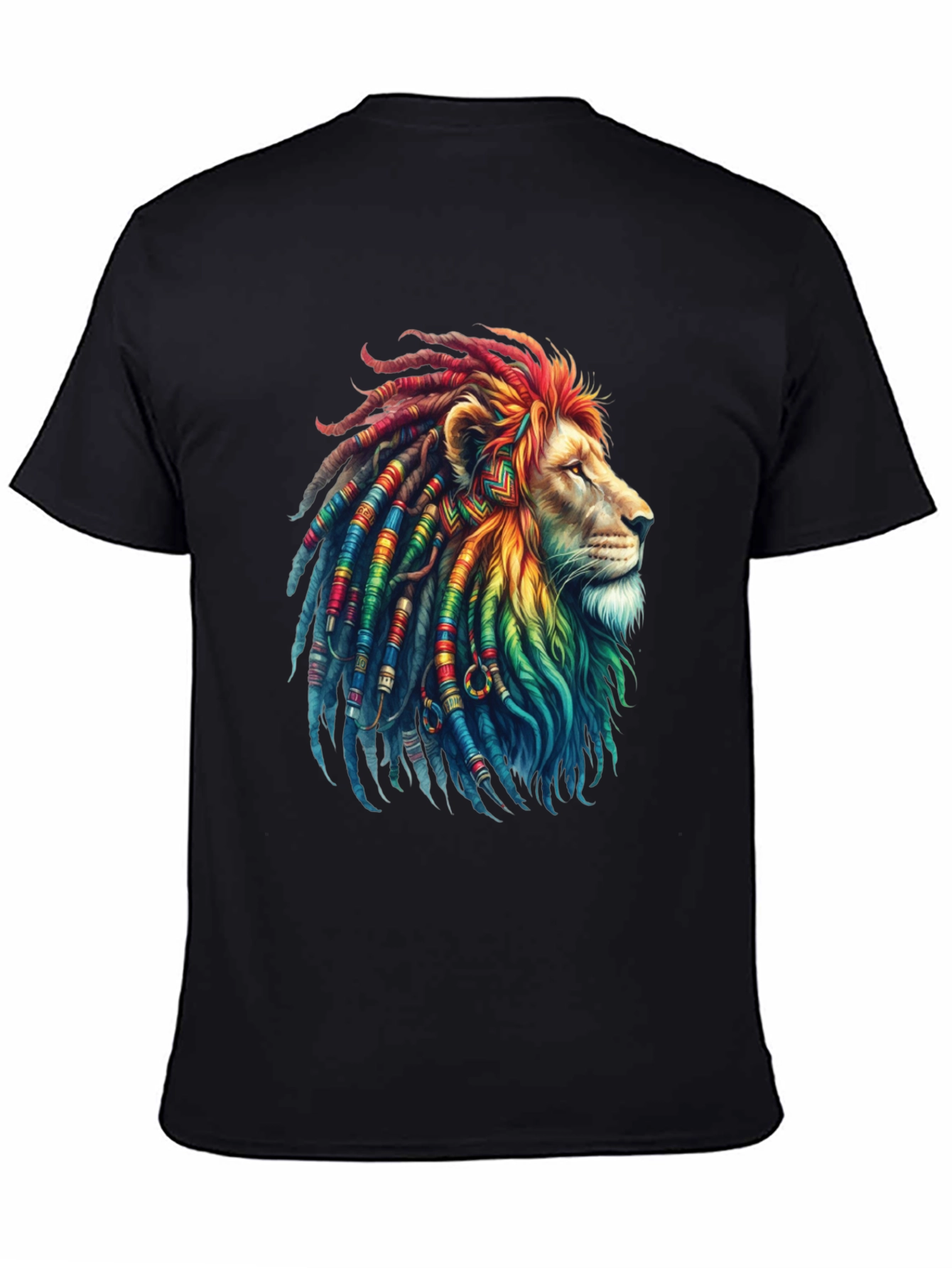 Rasta Lion Graphic Tee - Cool Reggae Vibe Shirt