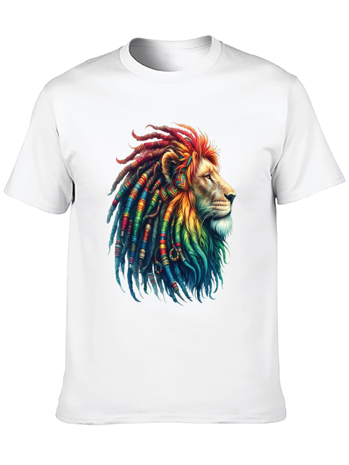 Rasta Lion Graphic Tee - Cool Reggae Vibe Shirt
