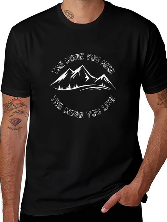 Hike More T-Shirt - Mountain Graphic Tee