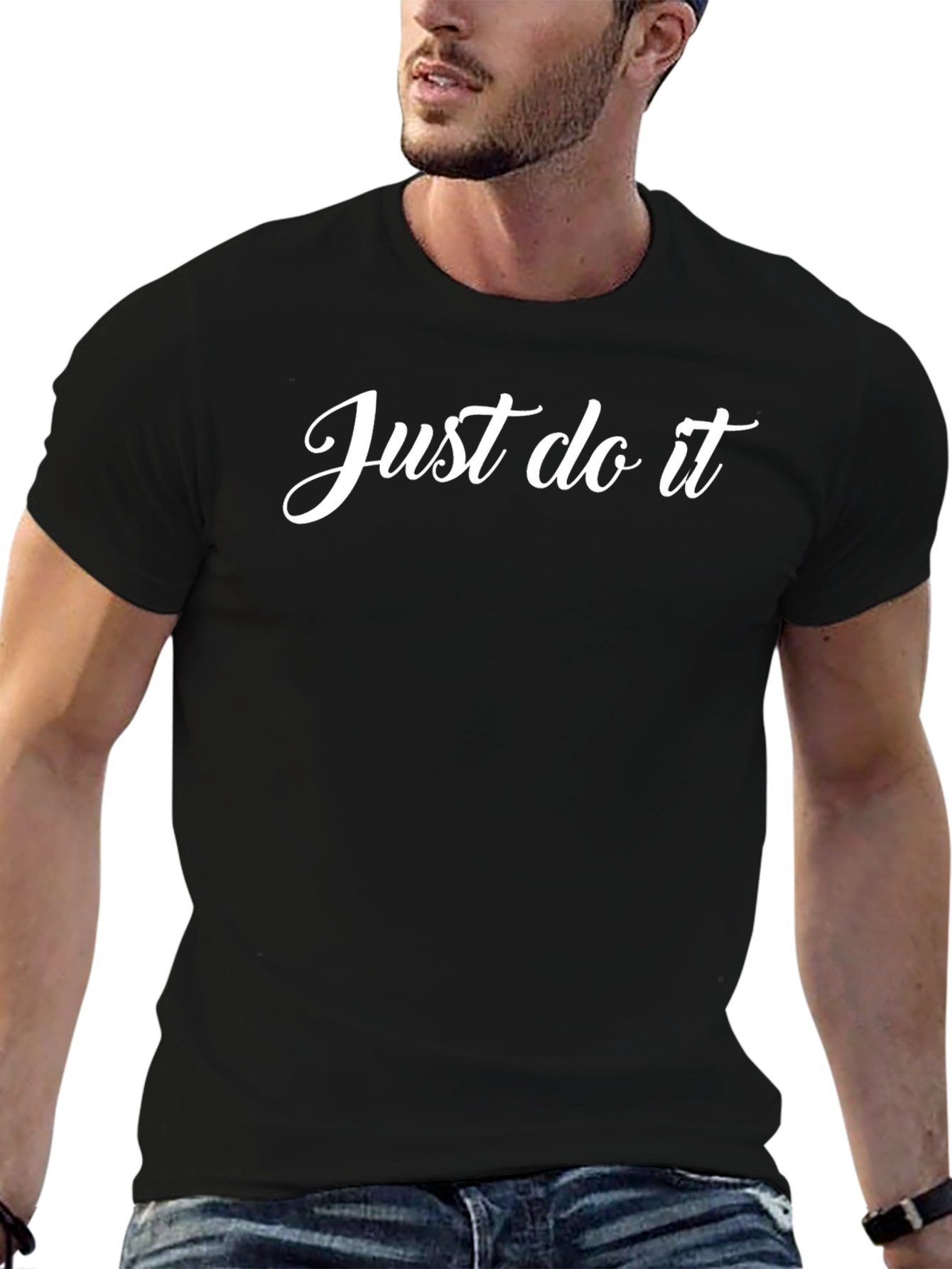 Just Do It Black Tee