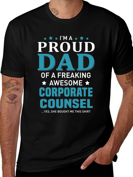 Proud Dad of a Corporate Counsel T-Shirt