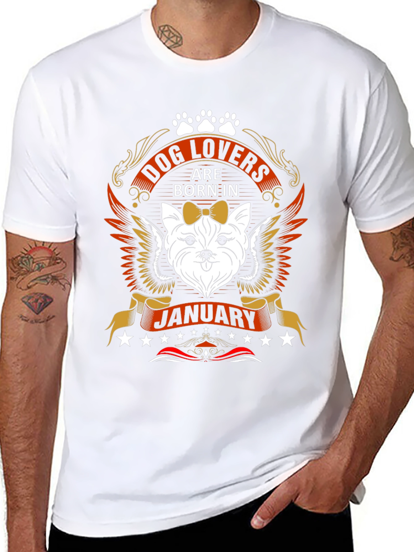 Dog Lovers Born in January T-Shirt