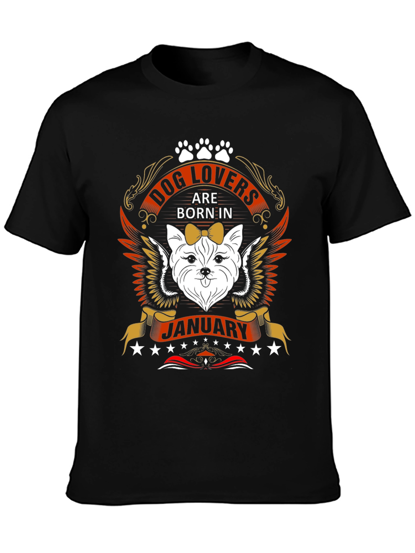 Dog Lovers Born in January T-Shirt