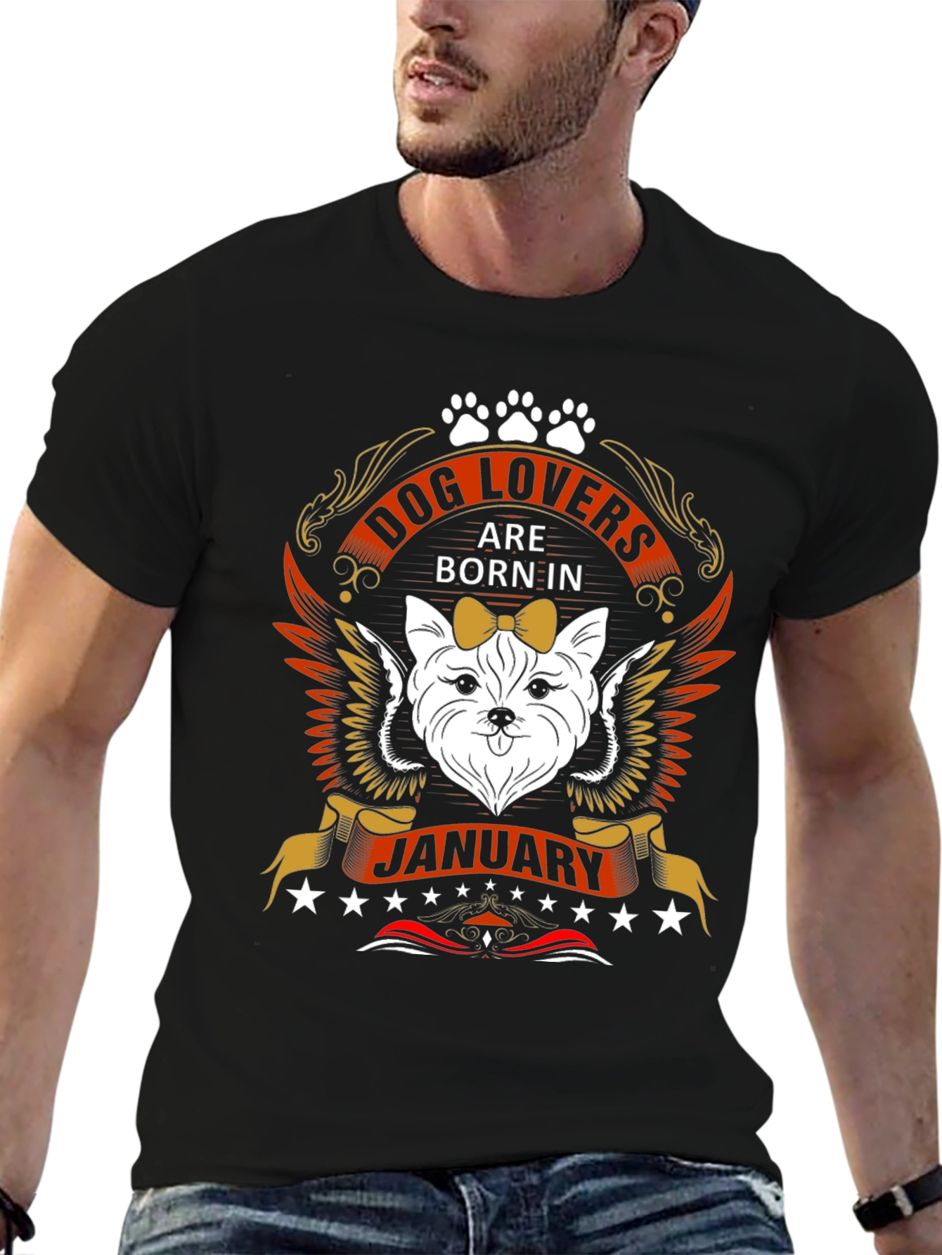 Dog Lovers Born in January T-Shirt
