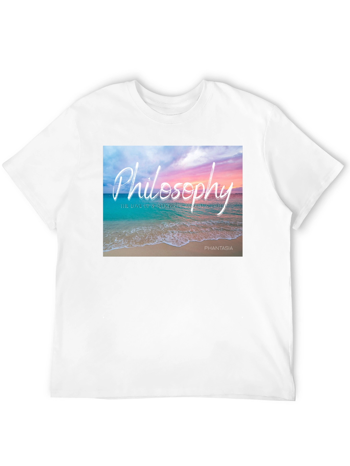 Philosophy Beach T-Shirt - Wisdom and Truth