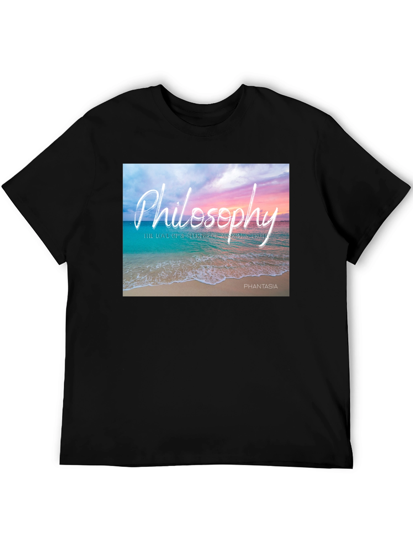 Philosophy Beach T-Shirt - Wisdom and Truth
