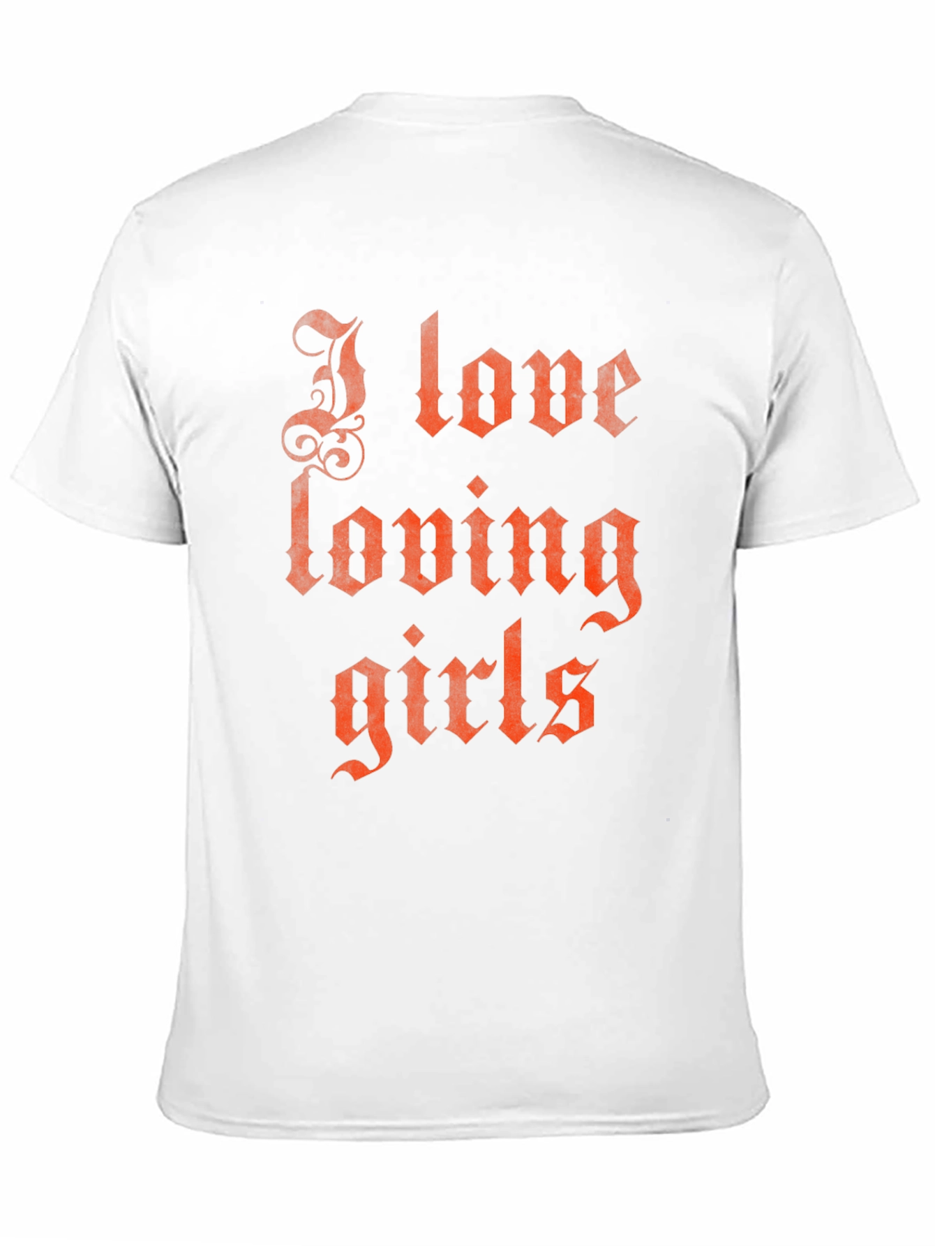 I Love Loving Girls Graphic T-Shirt - Black