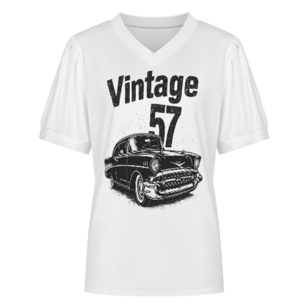 Vintage 57 Classic Car Graphic Tee, Retro Muscle Car Shirt, Old School Automobile T-Shirt, Classic American Car Enthusiast Top, Vintage Streetwear Tee(z600)