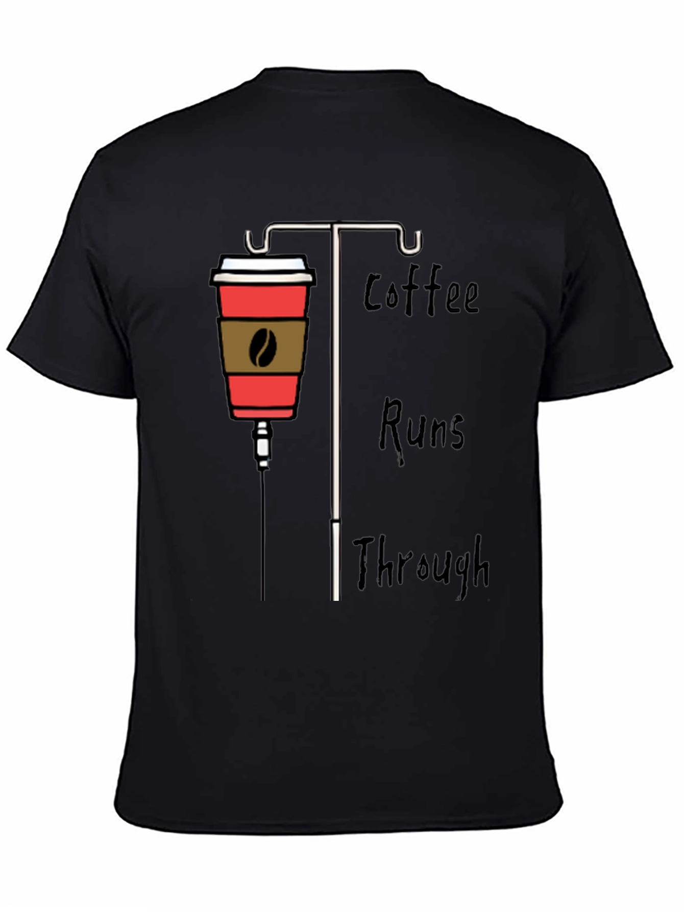Coffee IV Drip Graphic Tee - Caffeine Lover Shirt
