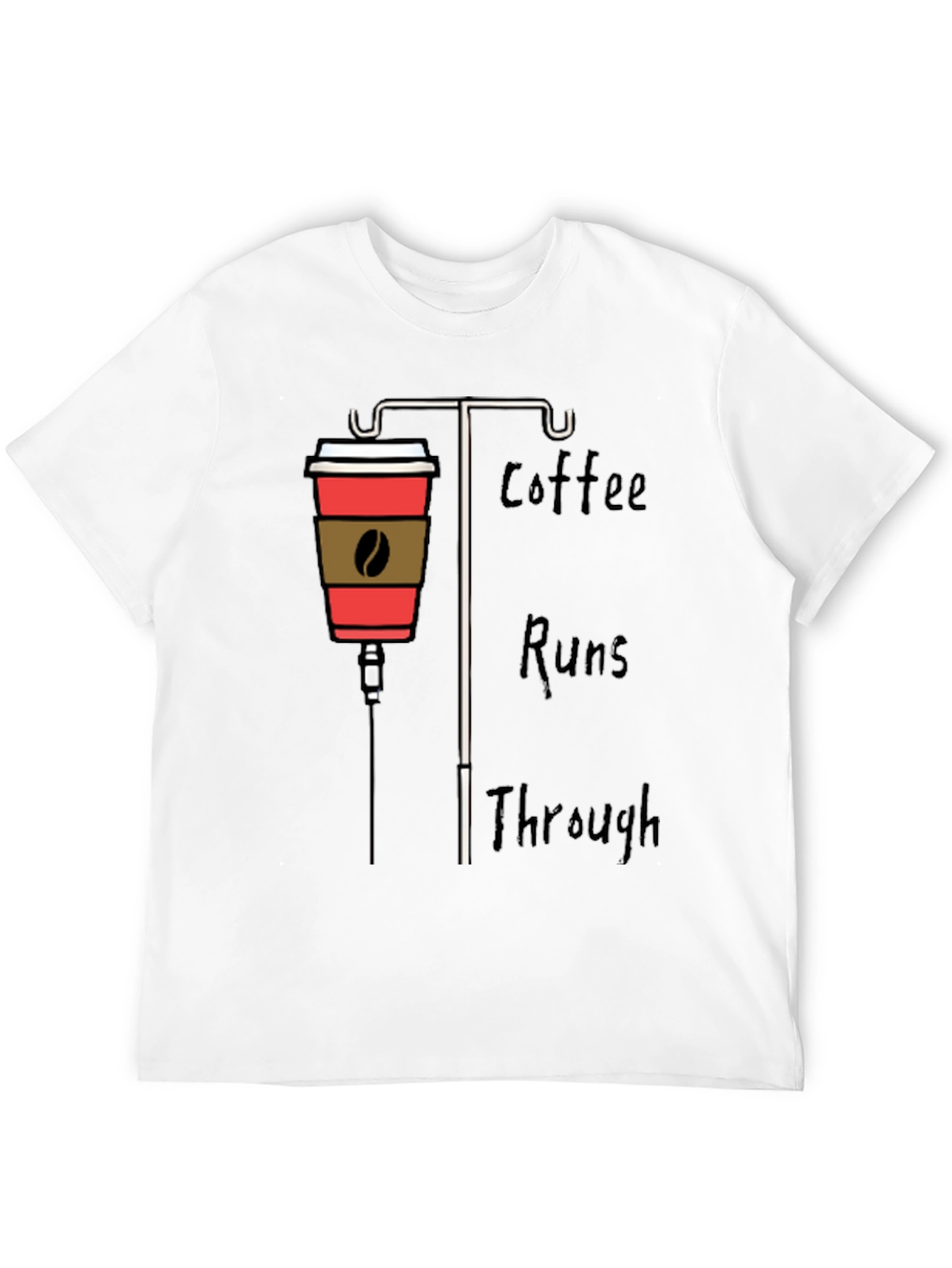 Coffee IV Drip Graphic Tee - Caffeine Lover Shirt