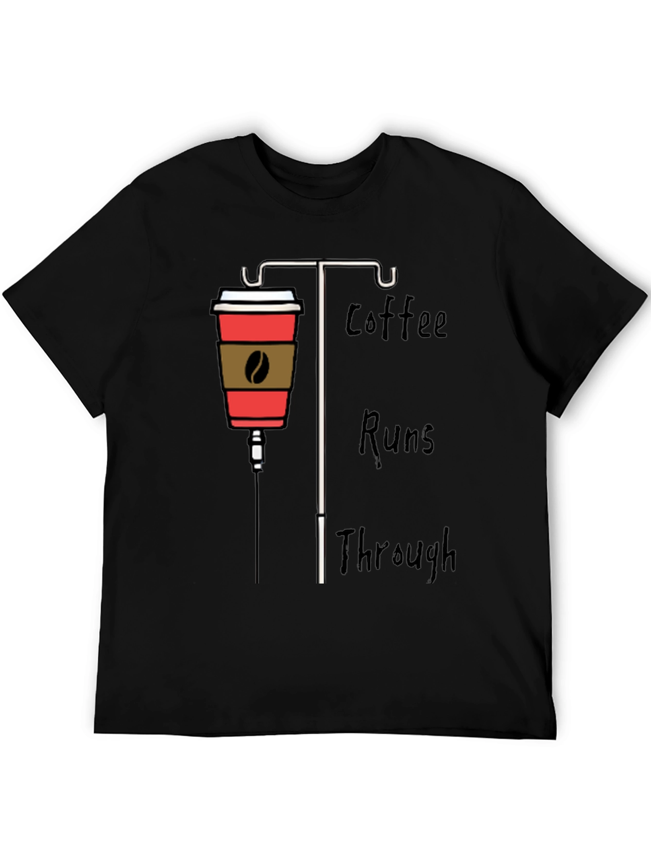 Coffee IV Drip Graphic Tee - Caffeine Lover Shirt