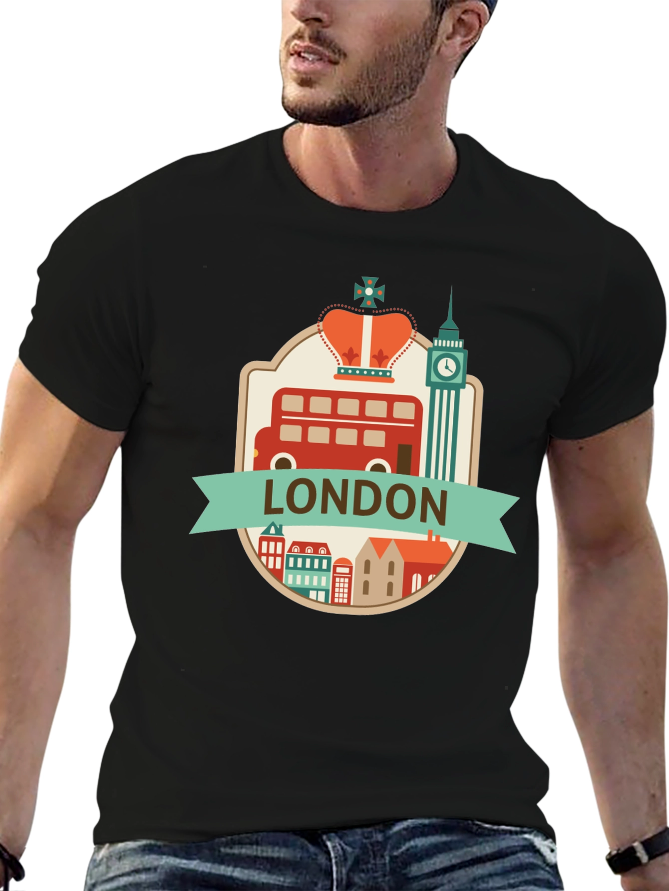 London T-Shirt Black Graphic Tee