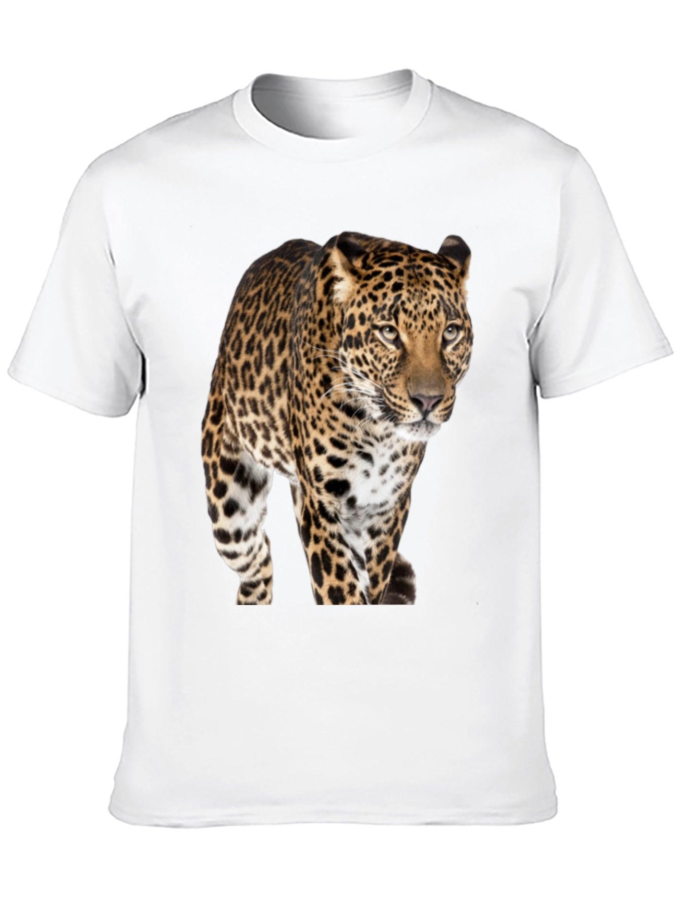 Leopard Print Crew Neck T-Shirt