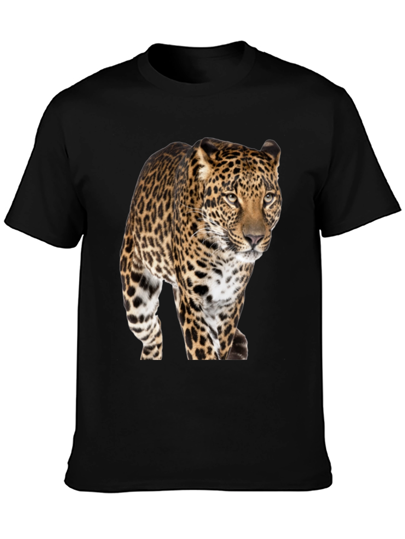 Leopard Print Crew Neck T-Shirt
