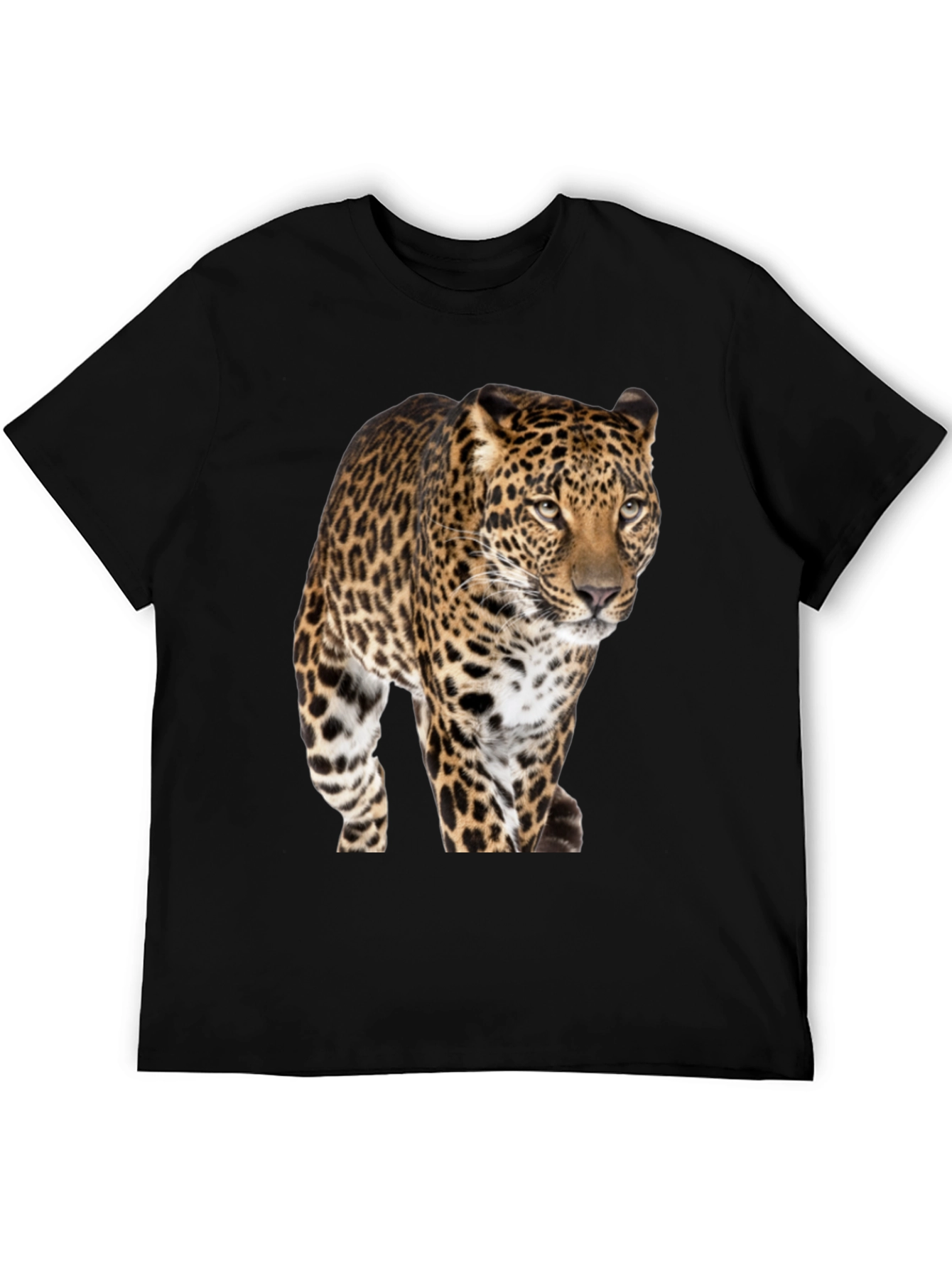 Leopard Print Crew Neck T-Shirt