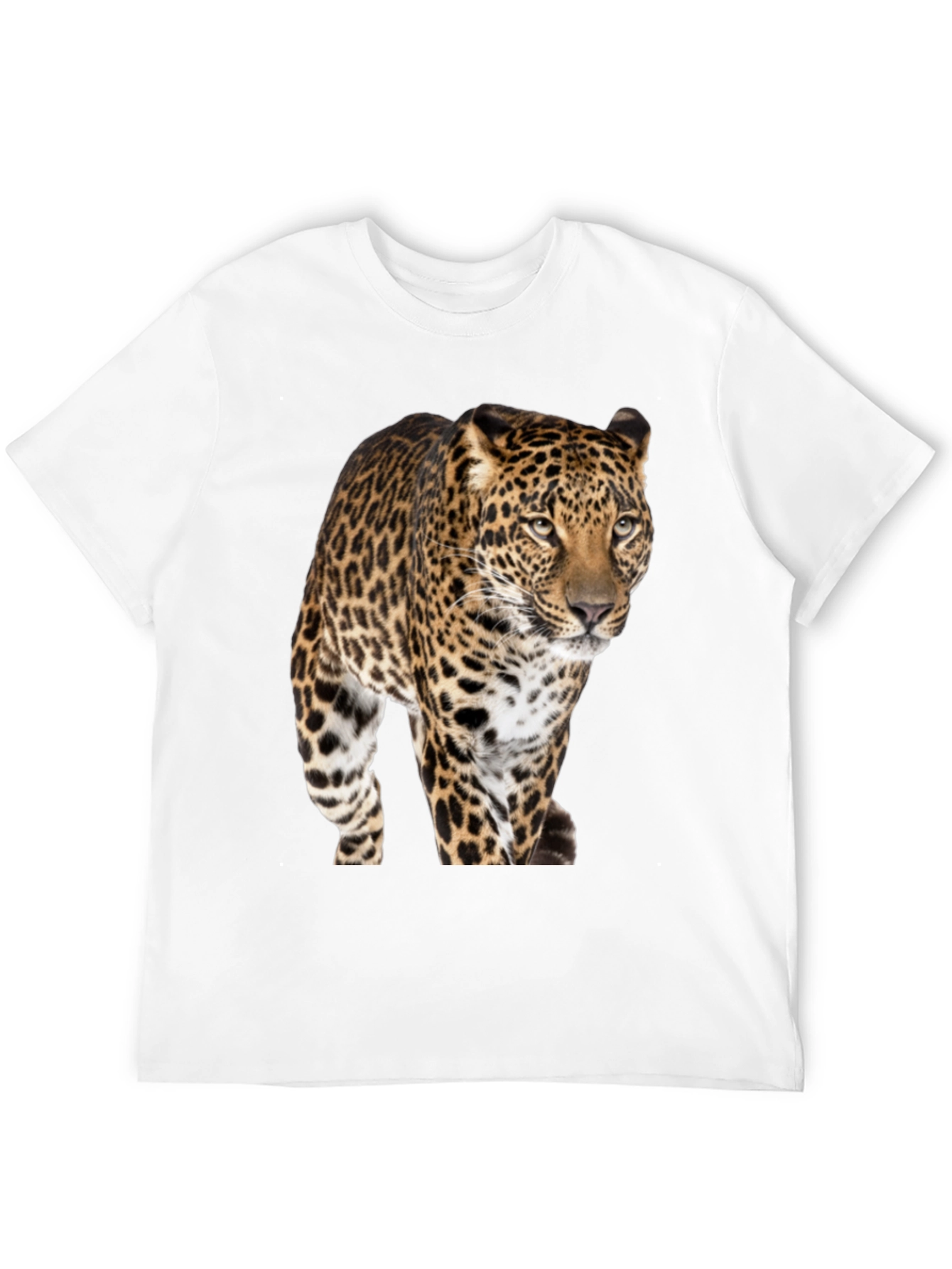 Leopard Print Crew Neck T-Shirt